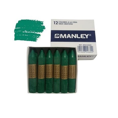 CERAS MANLEY UNICOLOR VERDE OSCURO DE 12 UDS. Nº 24