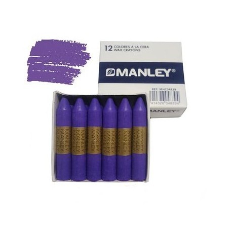 CERAS MANLEY UNICOLOR VIOLETA DE 12 UDS. Nº 40