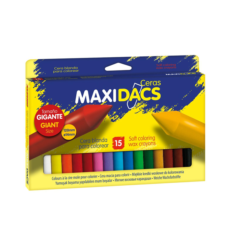 CERAS MAXIDACS CAJA 15 COLORES REF: DX050216