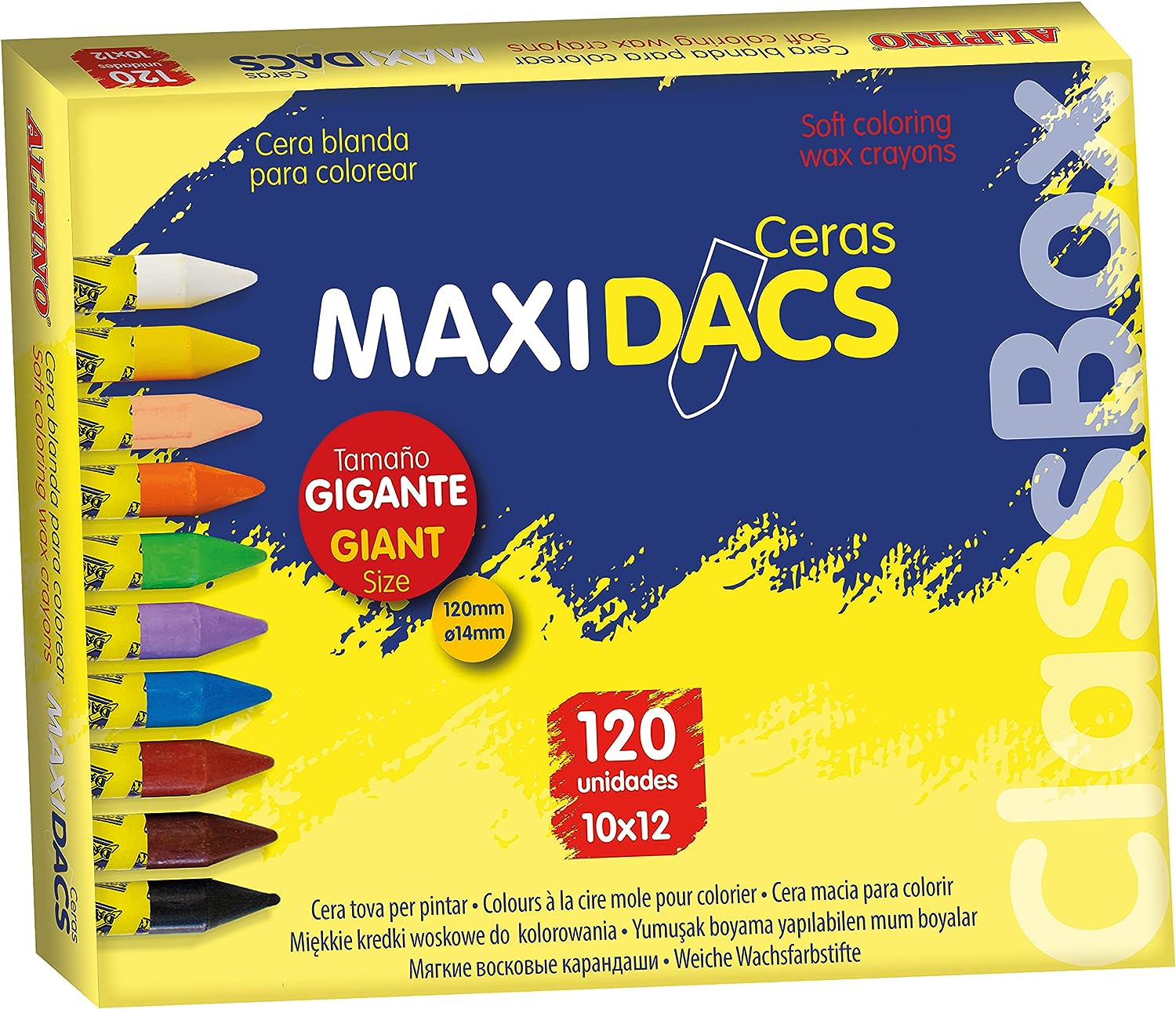 CERAS MAXIDACS PACK ESCOLAR DE 120 CERAS REF: DX000120