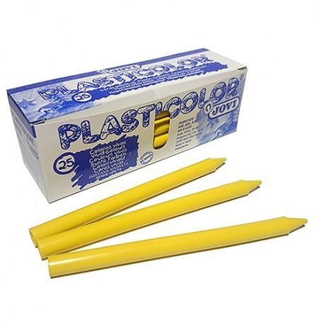 CERAS PLASTICOLOR AMARILLO CAJA 25 UNIDADES 92501