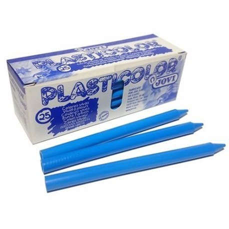 CERAS PLASTICOLOR AZUL CLARO CAJA 25 UNIDADES  92505