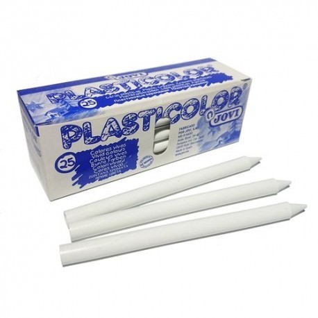 CERAS PLASTICOLOR BLANCO CAJA 25 UNIDADES   925-11