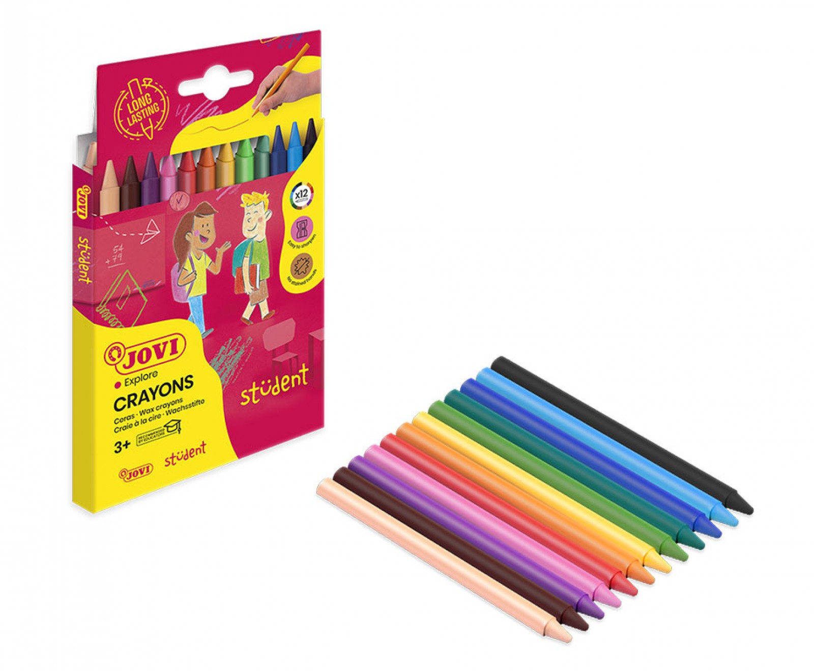 CERAS PLASTICOLOR ESTUCHE 12 COLORES REF: 913