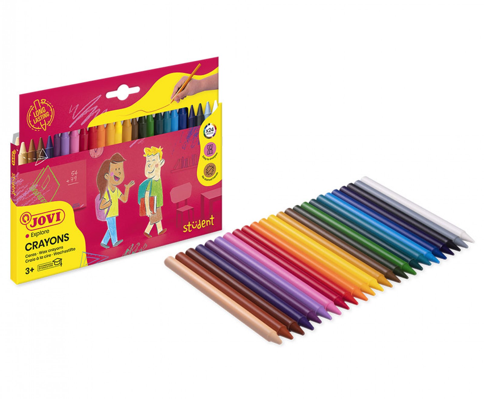 CERAS PLASTICOLOR ESTUCHE 24 COLORES REF: 912