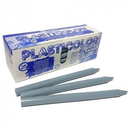 CERAS PLASTICOLOR GRIS CAJA 25 UNIDADES  925-24