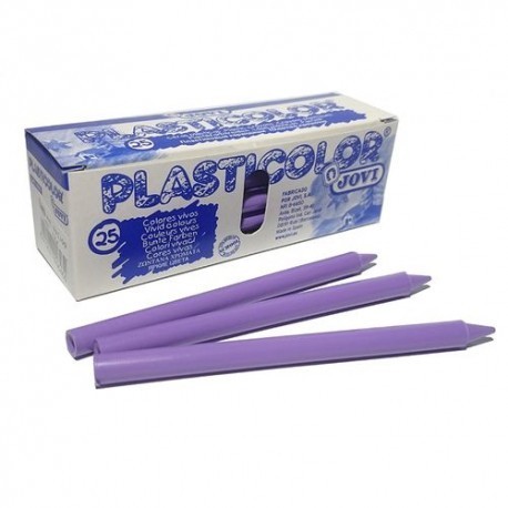 CERAS PLASTICOLOR LILA CAJA 25 UNIDADES  925-09