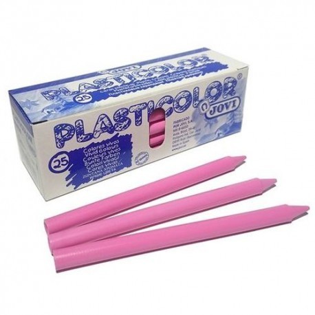 CERAS PLASTICOLOR ROSA CAJA 25 UNIDADES  92508