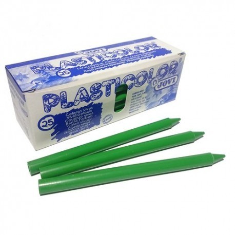 CERAS PLASTICOLOR VERDE CLARO CAJA 25 UNIDADES  92504