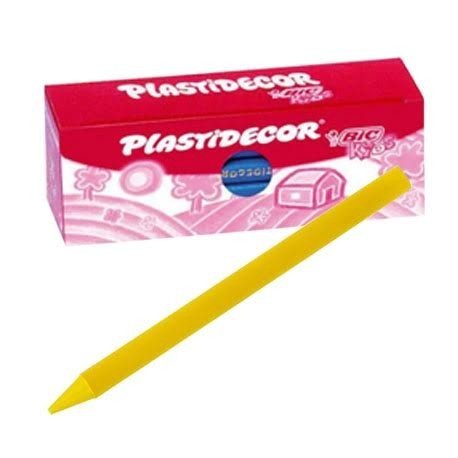 CERAS ***PLASTIDECOR*** CAJA UNICOLOR DE 25 UNIDADES AMARILLO REF: 816971