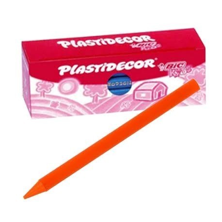 CERAS ***PLASTIDECOR*** CAJA UNICOLOR DE 25 UNIDADES NARANJA REF: 8169651