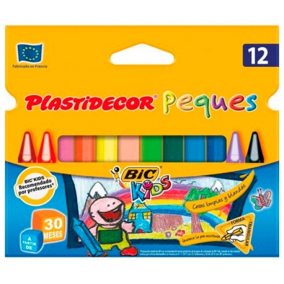 CERAS PLASTIDECOR PEQUES ESTUCHE  12 COLORES REF: 8757742