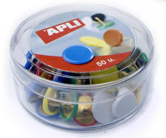 CHINCHETAS COLORES CAJA DE 50 SURTIDAS 031000
