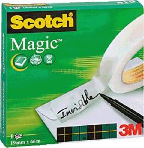 CINTA ADHESIVA SCOTCH MAGIC INVISIBLE 19MMX33M 810/1933