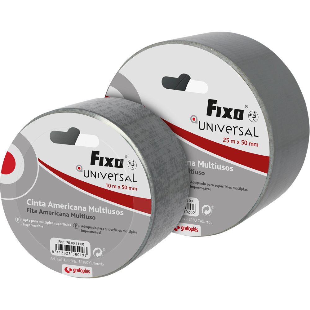 CINTA AMERICANA DE 25M X 50MM MARCA FIXO REF: 75601200