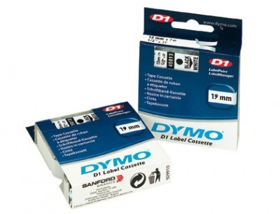 CINTA DYMO  D1 12MMX7M NE/RO 45017