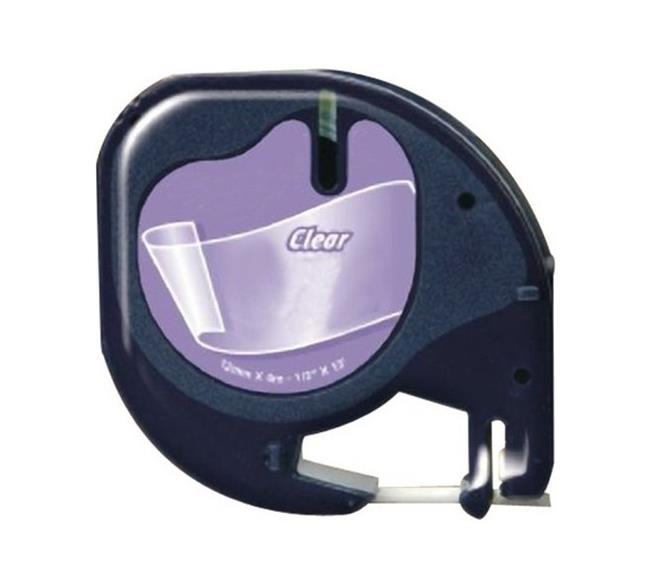 CINTA DYMO LETRATAG ****COMPATIBLE**** TEXTO NEGRO Y FONDO TRANSPARENTE **** 12MMX4METROS REF: DYR-12267 / S0724560