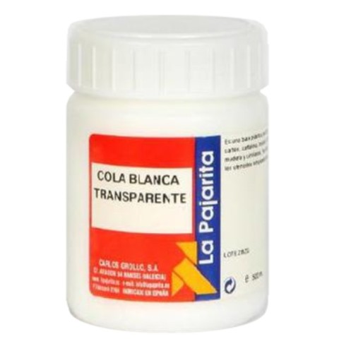 COLA BLANCA TRANSPARENTE LA PAJARITA 75ML REF: 1977/16