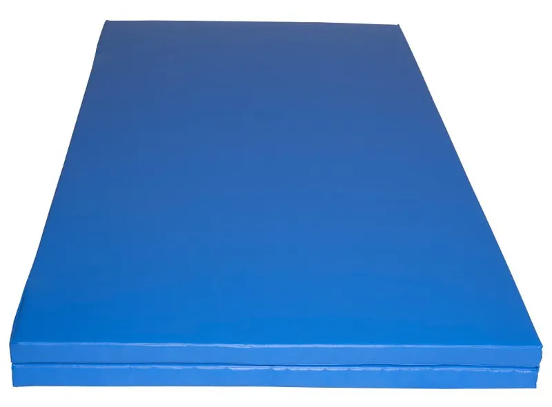COLCHONETA PLEGABLE DOS CUERPOS AZUL 200X200X5CM REF 101AZ