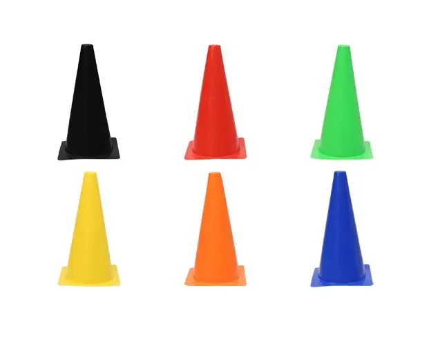 CONO SEMIRIGIDO ECONOMICO ALTURA 23CM COLORES SURTIDOS