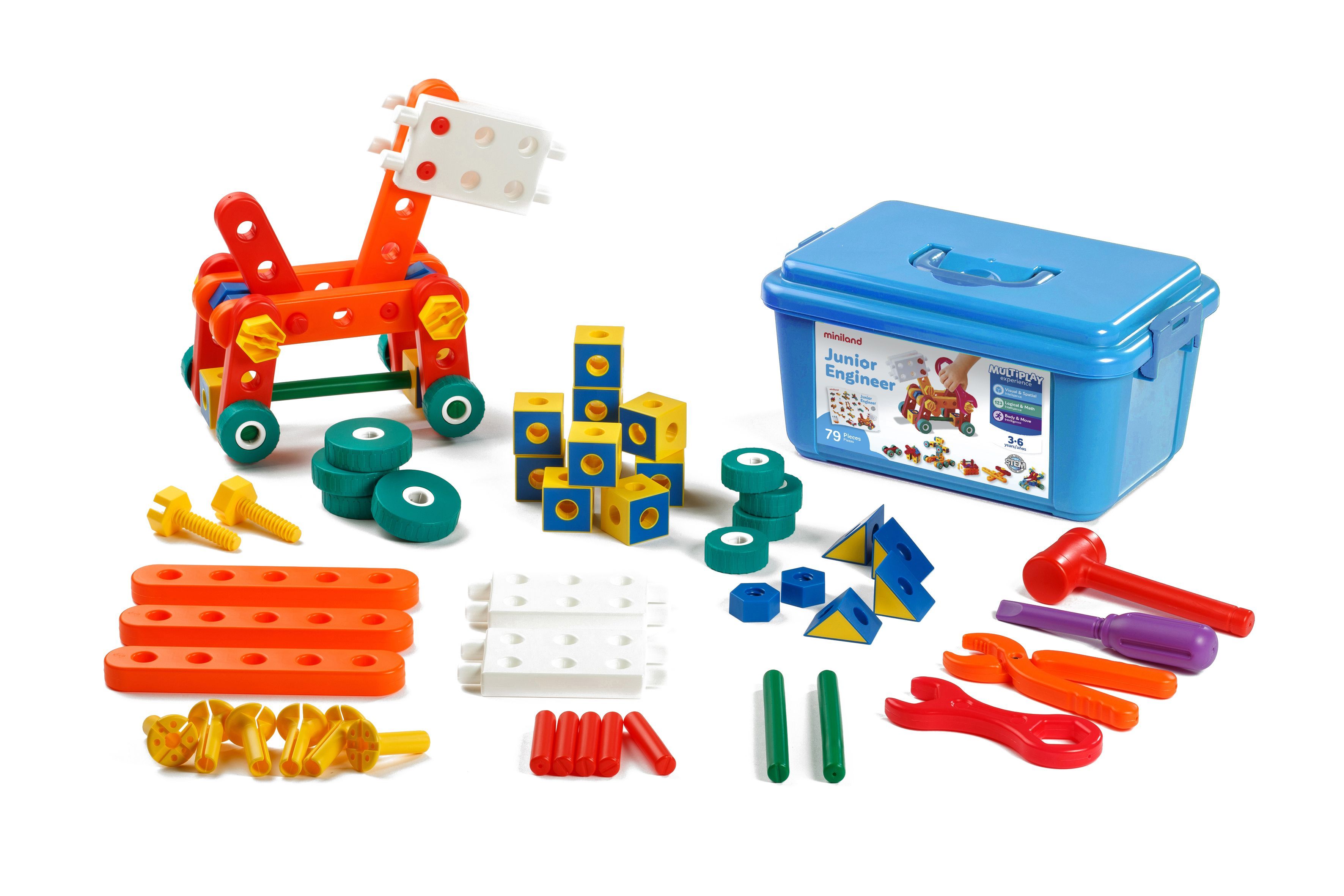 CONSTRUCCIONES JUNIOR ENGINEER MINILAND 79 PIEZAS  REF. 95002