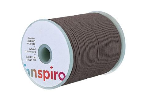CORDON ALGODON ENCERADO MARRON DE 1.5MM X 100M FONTORPIN REF: 260212/260229