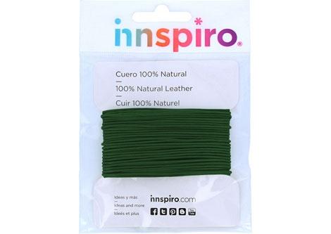 CORDON CUERO COLOR VERDE DE 1.5MM DE GROSOR POR 5 METROS REF: 230706