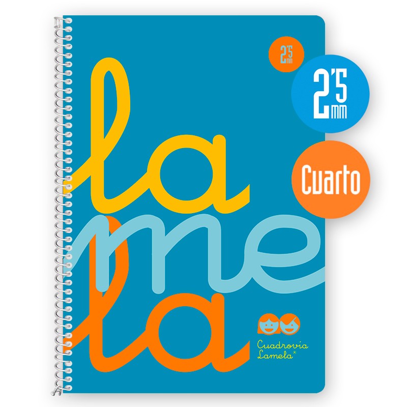 CUADERNO CUARTO  ***TAPA POLIPROPILENO ***LAMELA 2.5*** REF: 7CPT002S