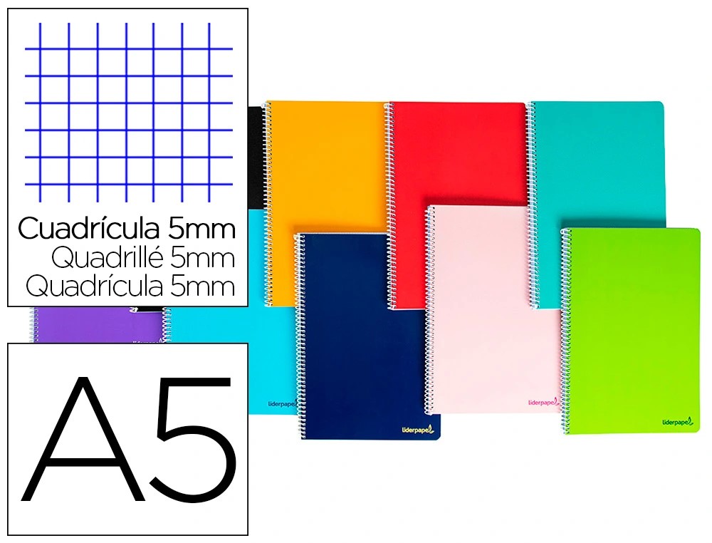 CUADERNO CUARTO ***CUADRICULA 5X5MM*** 80 HOJAS REF: 8191 BJ01