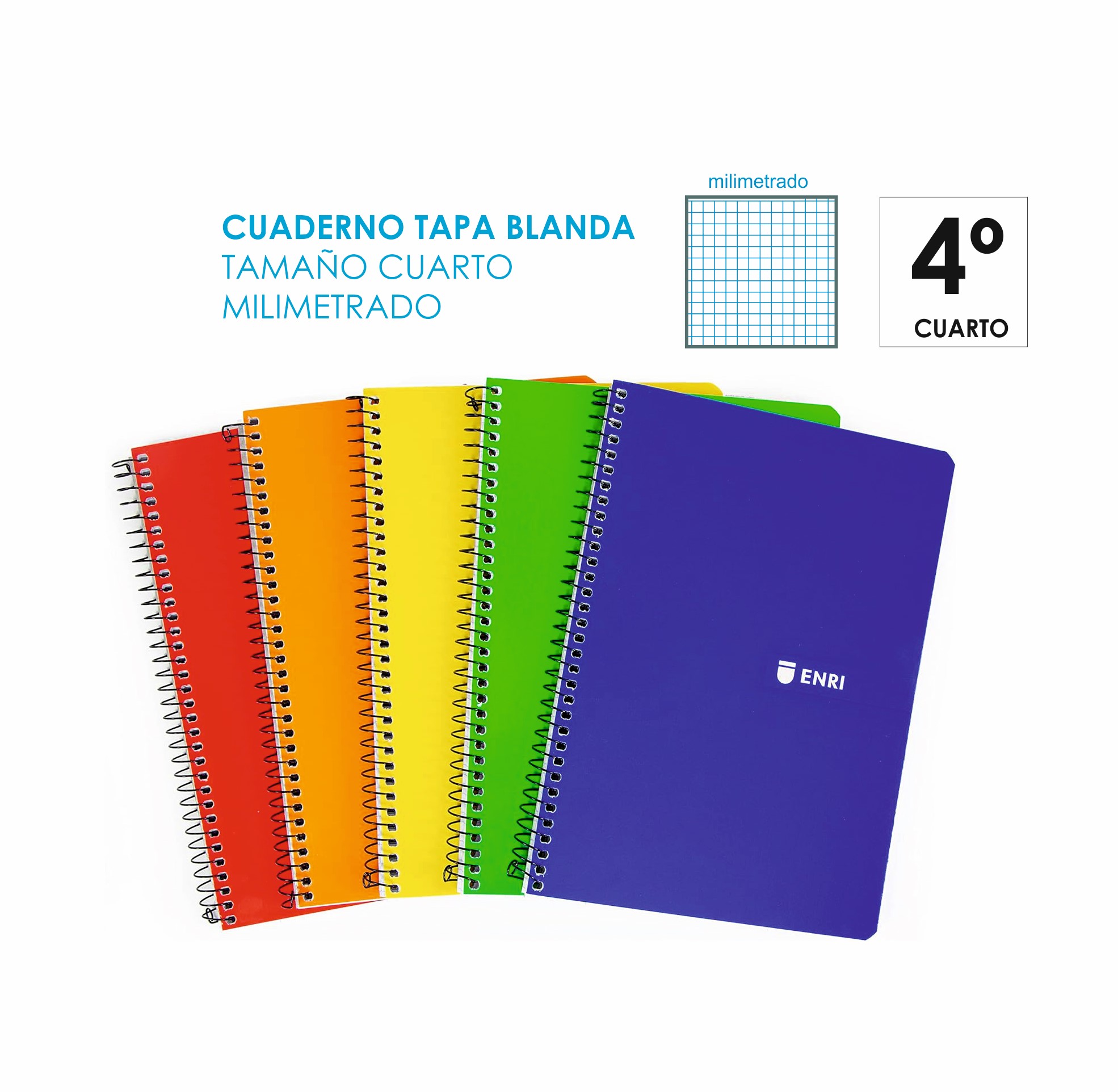 CUADERNO CUARTO MILIMETRADO ENRI REF. 16431