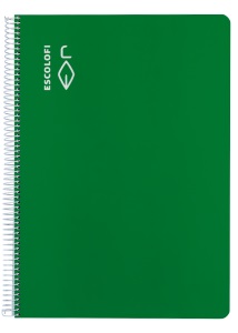 CUADERNO ESCOLOFI CUARTO ***TAPA DURA COLOR VERDE*** CUADRICULA 4S4 50 HOJAS REF. 180974504