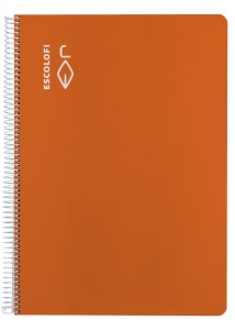 CUADERNO ESCOLOFI FOLIO ***TAPA DURA COLOR NARANJA*** HORIZONTAL 50 HOJAS REF. 180973502