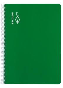 CUADERNO ESCOLOFI FOLIO ***TAPA DURA COLOR VERDE*** HORIZONTAL 50 HOJAS REF. 180973504