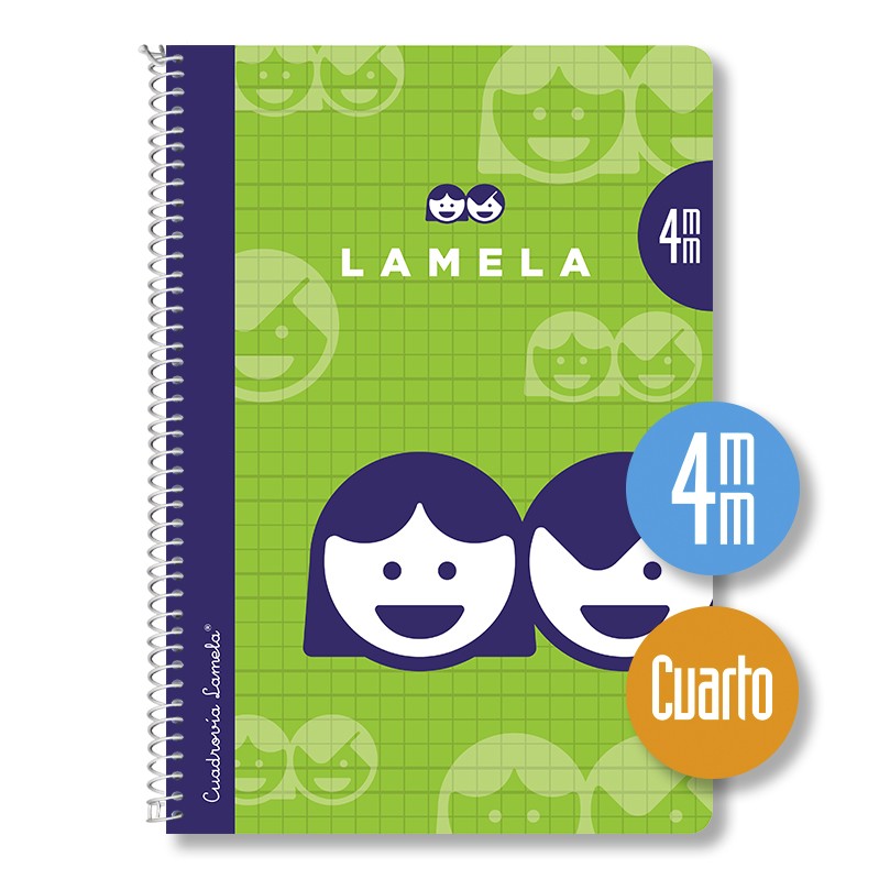 CUADERNO ESPIRAL CUARTO TAPA NORMAL ***LAMELA DEL 4*** 40 HOJAS REF: 07004