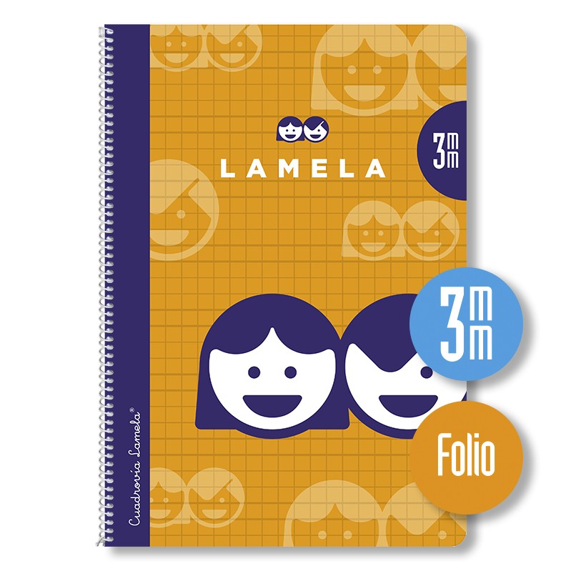 CUADERNO ESPIRAL FOLIO TAPA NORMAL ***LAMELA DEL 3*** 80 HOJAS REF: 07F003