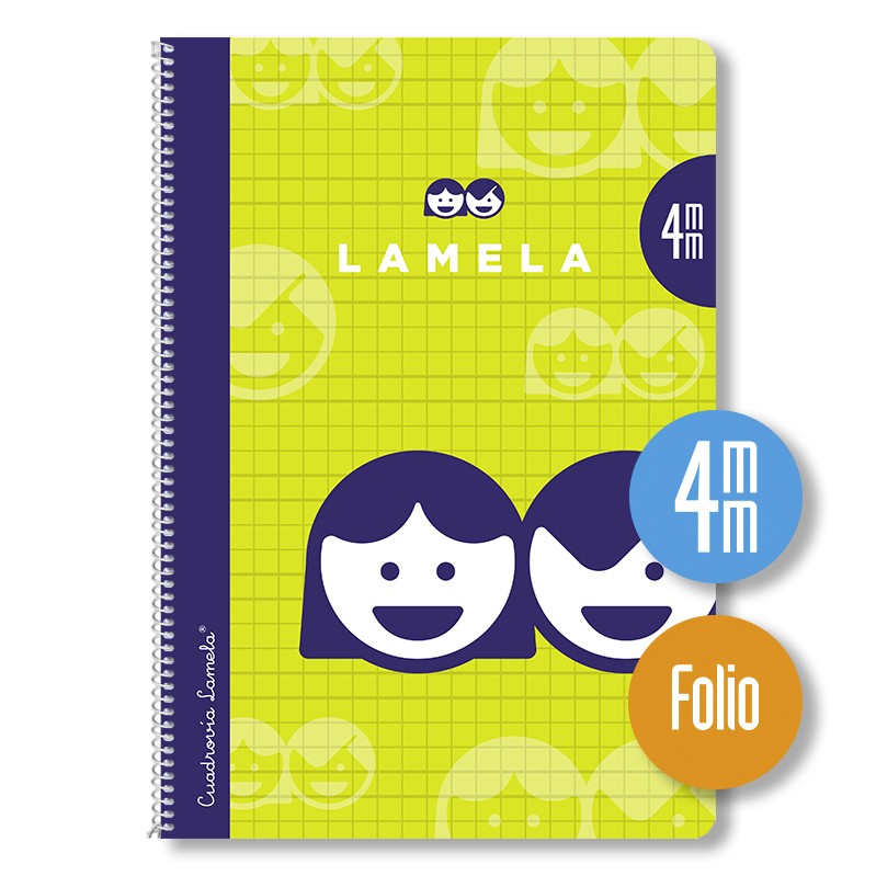 CUADERNO ESPIRAL FOLIO TAPA NORMAL ***LAMELA DEL 4*** 80 HOJAS REF: 07F004