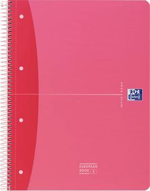 CUADERNO OXFORD A4 CUADRICULA 5X5 MICROPERFORADO 80HOJAS TAPAS PLASTICO