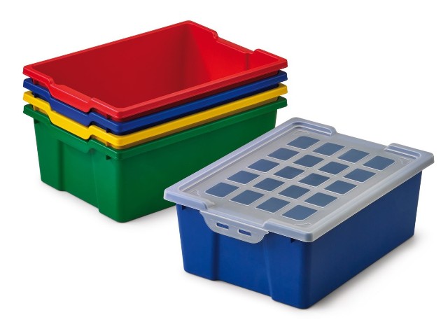 CUBETA GRANDE SIN TAPA FAIBO ROJO DE 420X310X148MM REF: 785-03