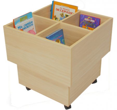 CUBO LIBRERIA 4 CASILLAS HAYA 60X60X60CM