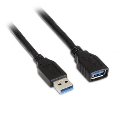 Cable Alargador USB 3.0 Aisens A105-0042/ USB Macho - USB Hembra/ 2m/ Negro