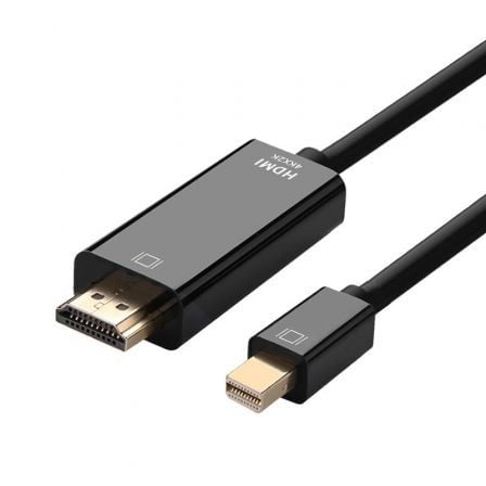 Cable Conversor Aisens A125-0361/ Mini DisplayPort Macho - HDMI Macho/ 2m/ Negro