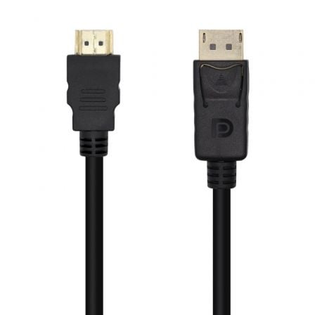 Cable Conversor Aisens A125-0460/ Displayport Macho - HDMI Macho/ 3m/ Negro