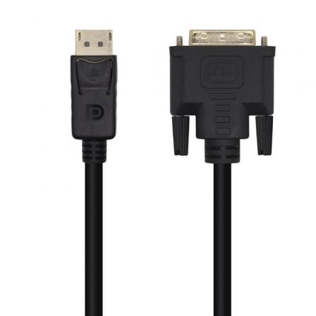 Cable Conversor Aisens A125-0463/ Displayport Macho - DVI Macho/ 3m/ Negro