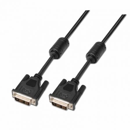 Cable DVI Aisens A117-0086/ DVI-D Macho - DVI-D Macho/ 1.8m/ Negro