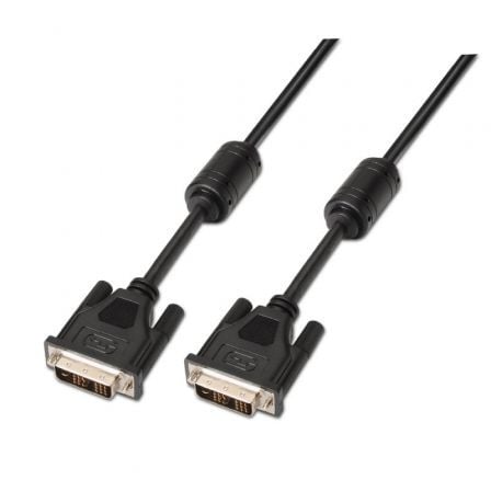 Cable DVI Aisens A117-0088/ DVI-D Macho - DVI-D Macho/ 5m/ Negro