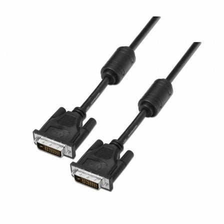 Cable DVI Aisens A117-0089/ DVI-D Macho - DVI-D Macho/ 1.8m/ Negro