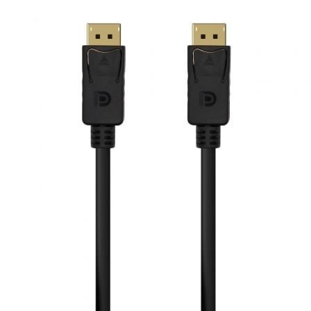 Cable DisplayPort 1.2 4K Aisens A124-0548/ DisplayPort Macho - DisplayPort Macho/ 50cm/ Negro