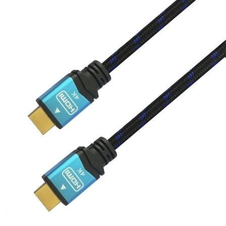 Cable HDMI 2.0 4K Aisens A120-0355/ HDMI Macho - HDMI Macho/ 50cm/ Negro/ Azul