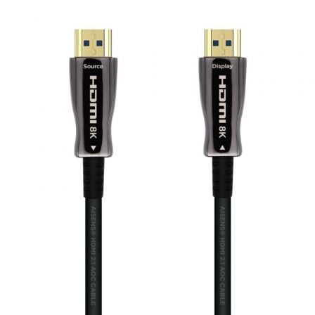 Cable HDMI 2.1 AOC 8K Aisens A153-0518/ HDMI Macho - HDMI Macho/ 25m/ Negro