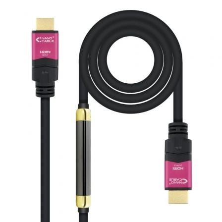 Cable HDMI Nanocable 10.15.3730/ HDMI Macho - HDMI Macho/ 30m/ Negro